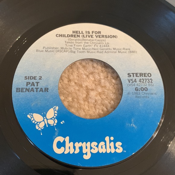 Vintage Pat Benatar 7” Vinyl Record, Love is a Battlefield, 1983 - Picture 7 of 8